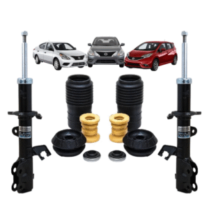 Par Amortecedor Dianteiro Perfect  Nissan Versa 2012 A 2020 Todos os Modelos + Kit Batente